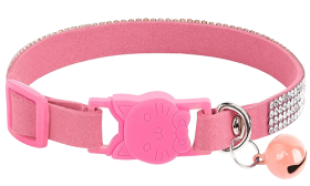 Ylellinen kissan turvalukkopanta kristalleilla