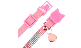 Ylellinen kissan turvalukkopanta kristalleilla